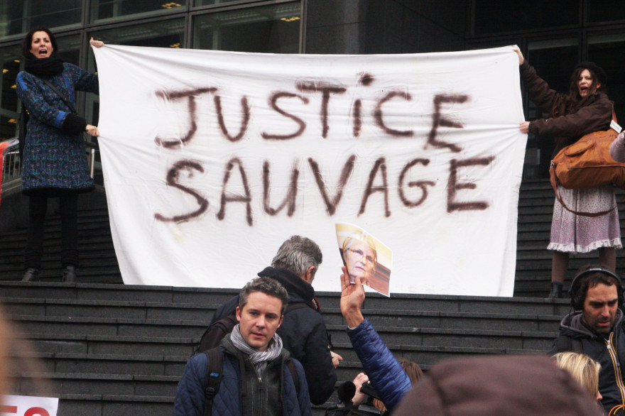 Un rassemblement de soutien à Jacqueline Sauvage en 2015