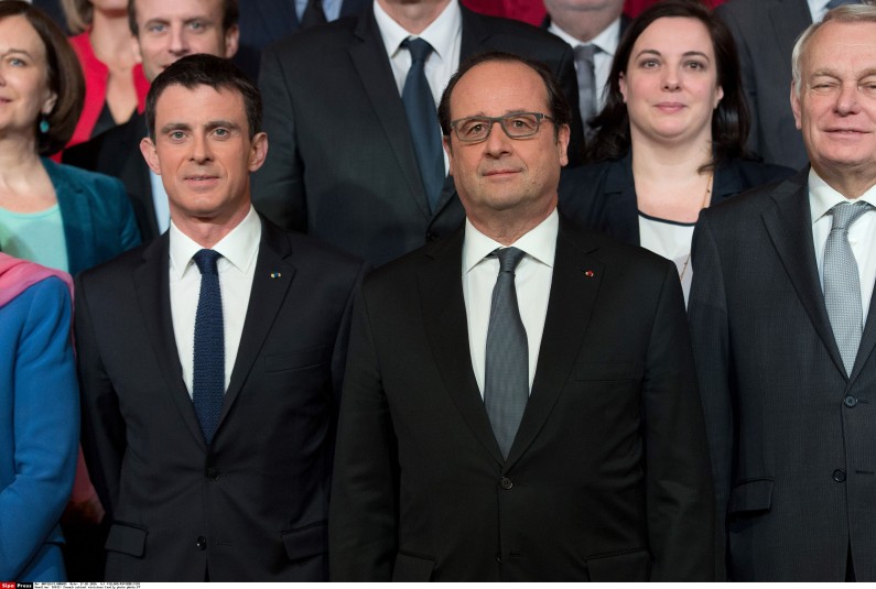 La photo officielle du gouvernement Valls 3, prise le 17 février 2016