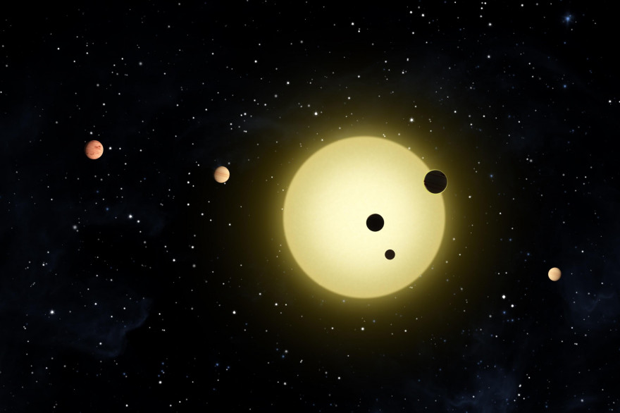 Le système solaire (illustration)