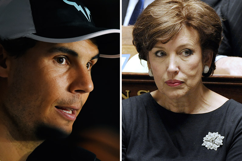 Raphael Nadal et Roseline Bachelot