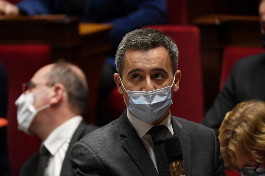 Gérald Darmanin, le 1er décembre 2020 à l'Assemblée nationale