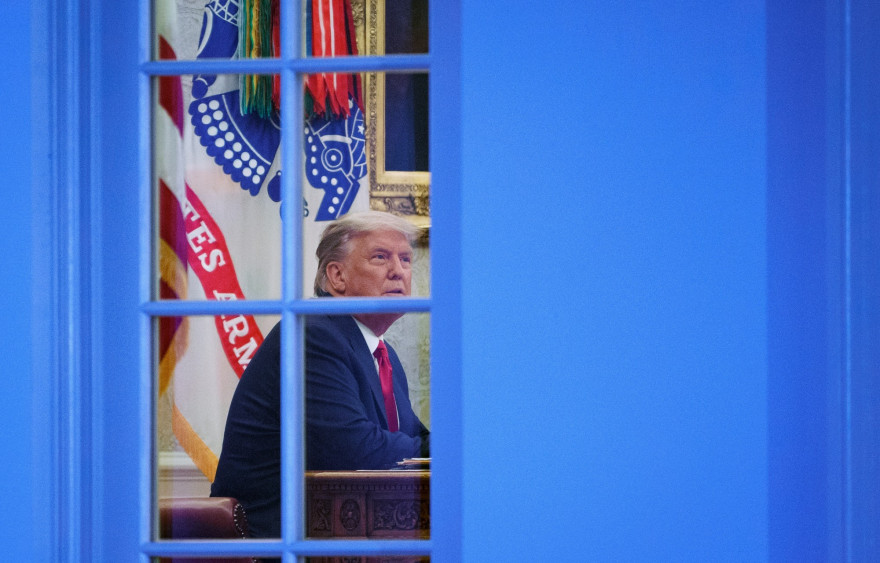 Donald Trump dans le Bureau oval, le 13 novembre 2020
