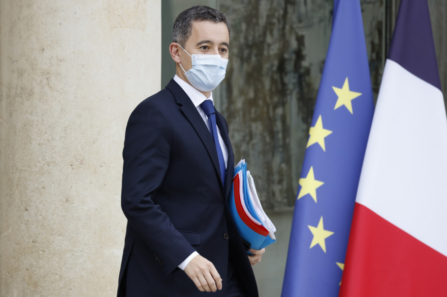 Gérald Darmanin, à la sortie du Conseil des ministres le mercredi 2 décembre