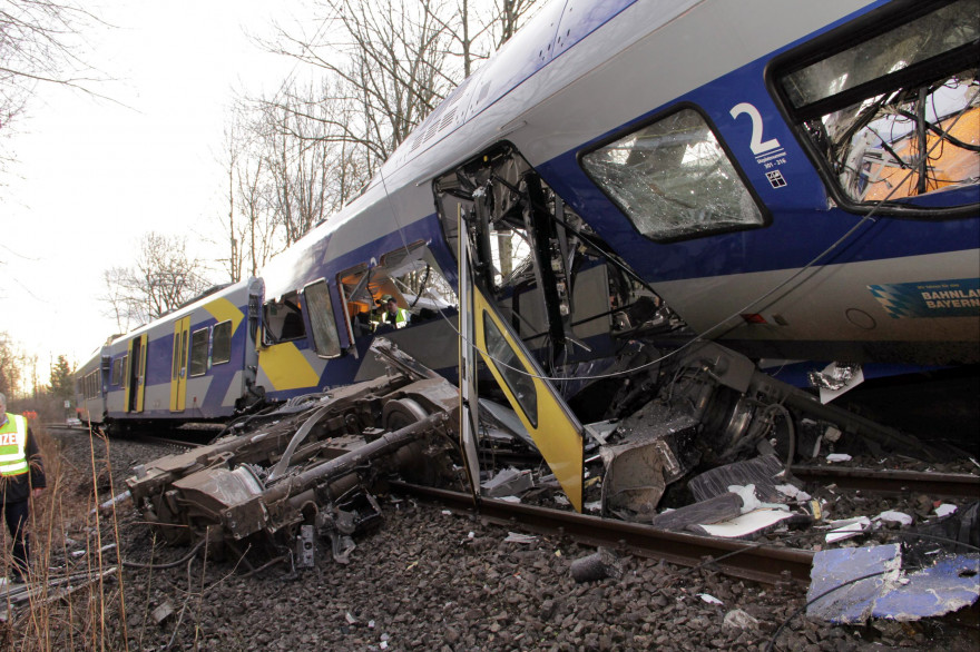 L'ccident de train en Allemagne avait fait 11 morts le 9 février 2016.