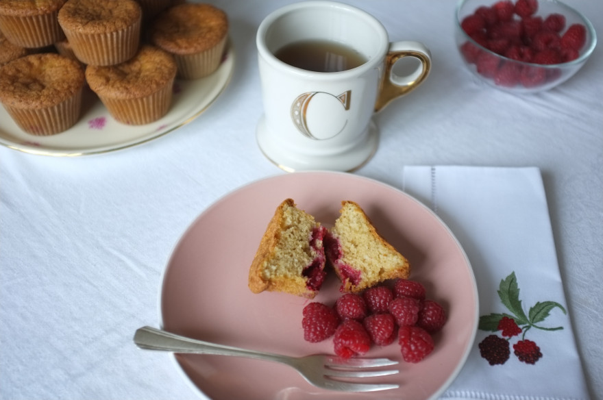 La recette sans gluten des tendres muffins amande framboise