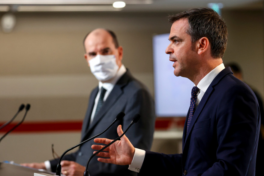 Olivier Véran et Jean Castex le 10 décembre.