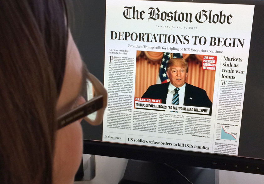 Le "Boston Globe" publie une fausse Une, pour inciter le Parti républicain à stopper Donald Trump