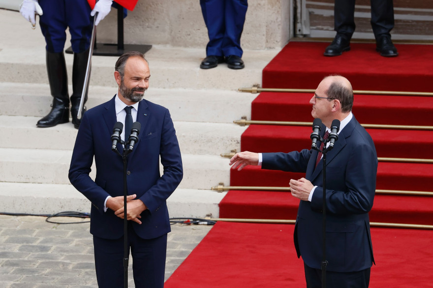 Édouard Philippe et Jean Castex, le 3 juillet 2020