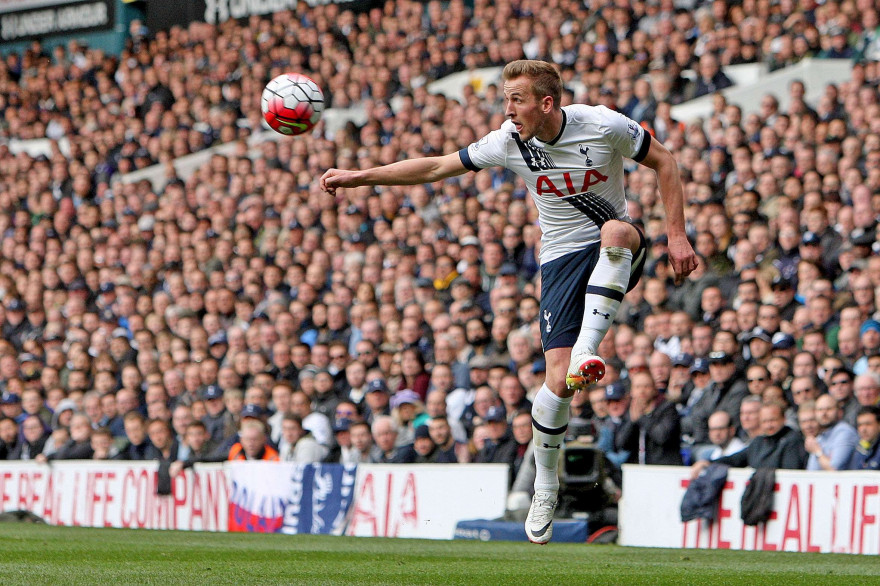 Harry Kane sous les couleurs de Tottenham le 10 avril 2016
