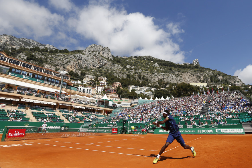 Gaël Monfils en avril 2016 à Monte-Carlo
