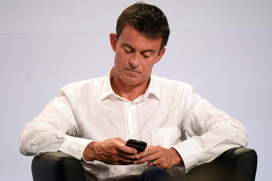 Manuel Valls, au congrès du Parti socialiste à La Rochelle le 30 août 2015
