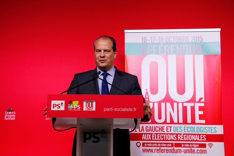 Le premier secrétaire du Parti socialiste Jean-Christophe Cambadélis le 18 octobre 2015