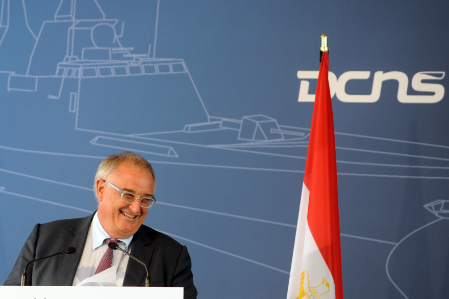 Hervé Guillou, PDG de DCNS, le 23 juin 2015 à Lorient