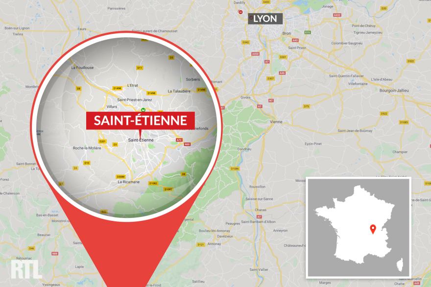 La ville de Saint-Étienne (illustration)