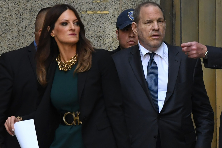 Donna Rotunna et son client, Harvey Weinstein, à la cour suprême de New-York le 11 juillet
