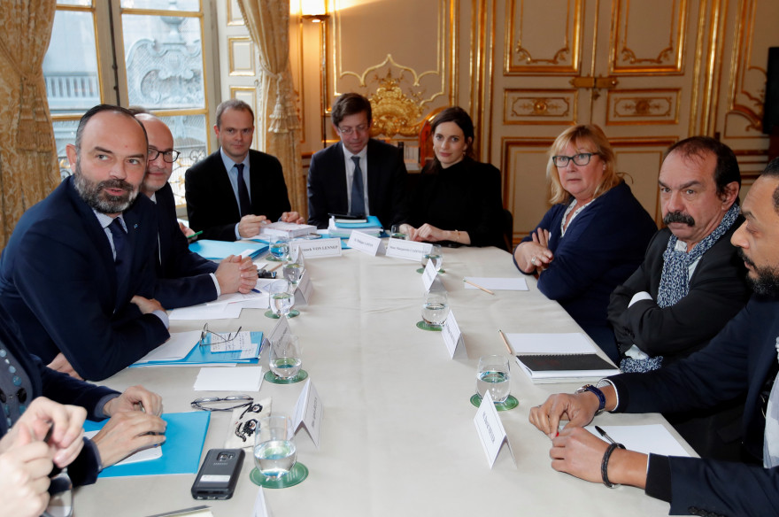Édouard Philippe a reçu les partenaires sociaux ce vendredi 10 janvier, à Matignon.