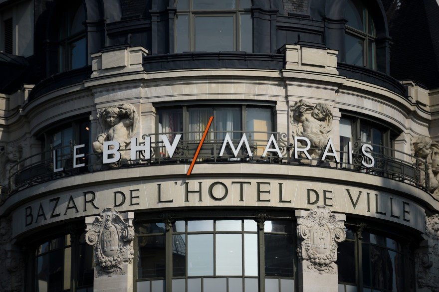 Le BHV-Marais à Paris le 18 mars 2016