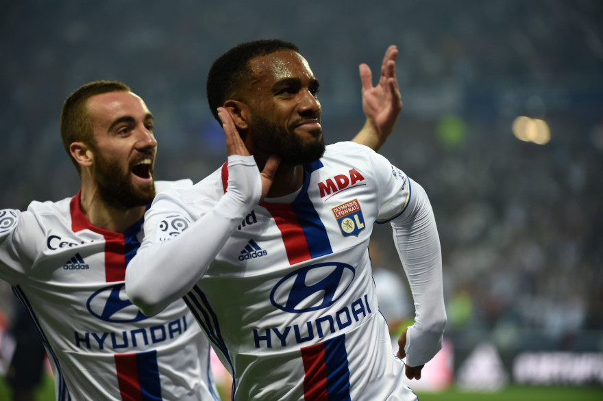 Alexandre Lacazette lors de Lyon - Monaco samedi 7 mai