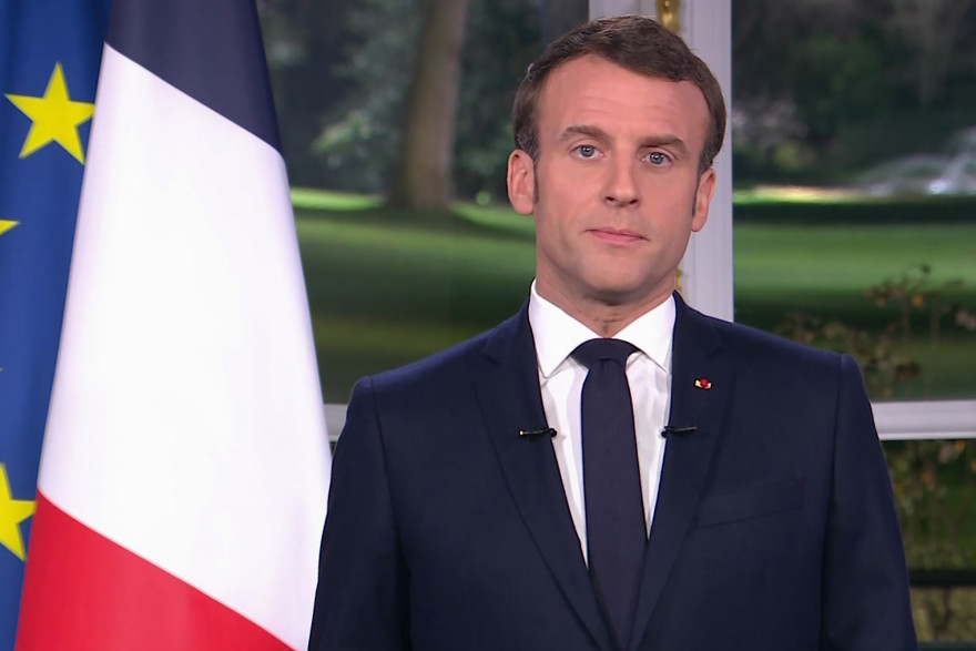 Emmanuel Macron prononce ses vœux aux Français le 31 décembre 2019.