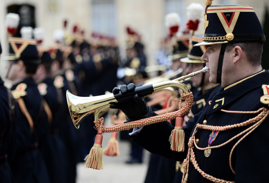 La Garde Républicaine à l'Élysée