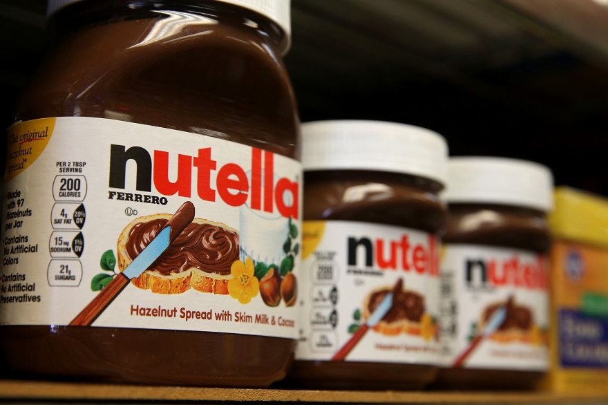 Des pots de la marque Nutella (image d'illustration)