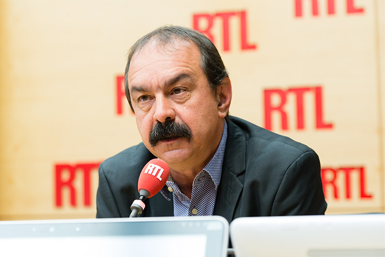 Philippe Martinez, invité de RTL le 23 mai 2016