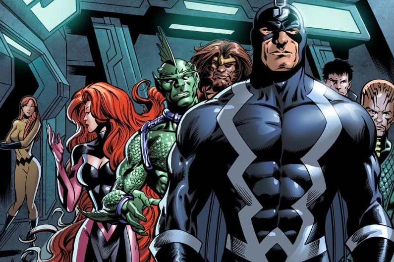 Les Inhumans menés par Flèche noire