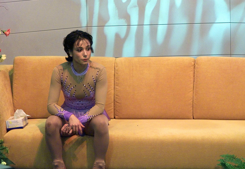 Sarah Abitbol, championne de patinage artistique, le 24 janvier 2001