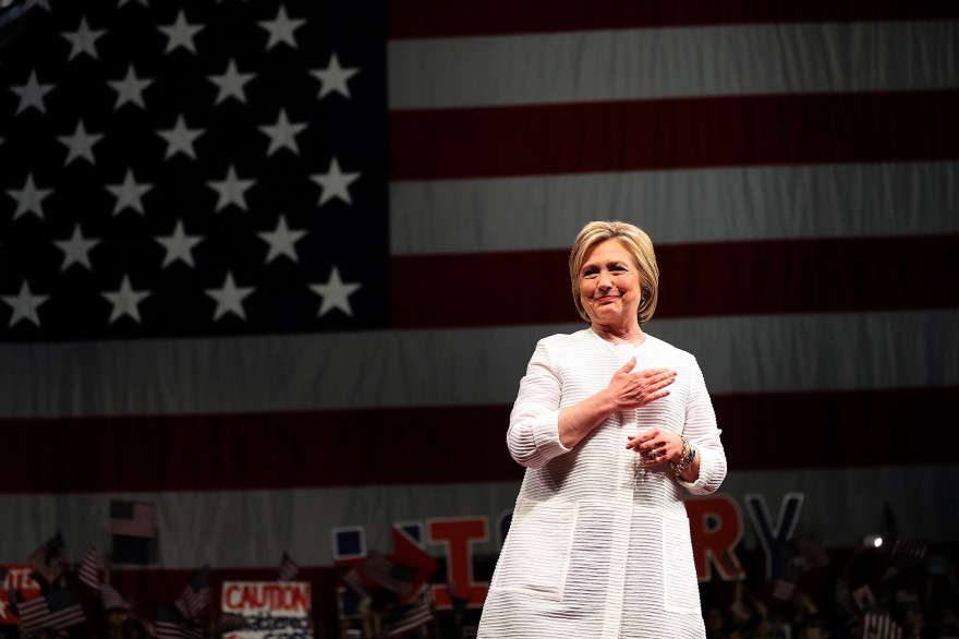 Hillary Clinton le 7 juin 2016 à Brooklyn