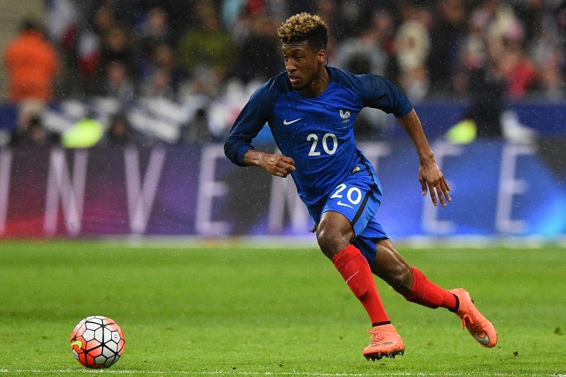 Kingsley Coman sous les couleurs de l'Équipe de France