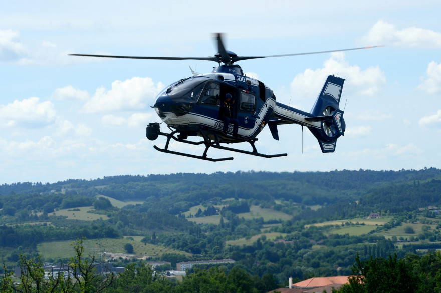 Un hélicoptère de la gendarmerie (Illustration)