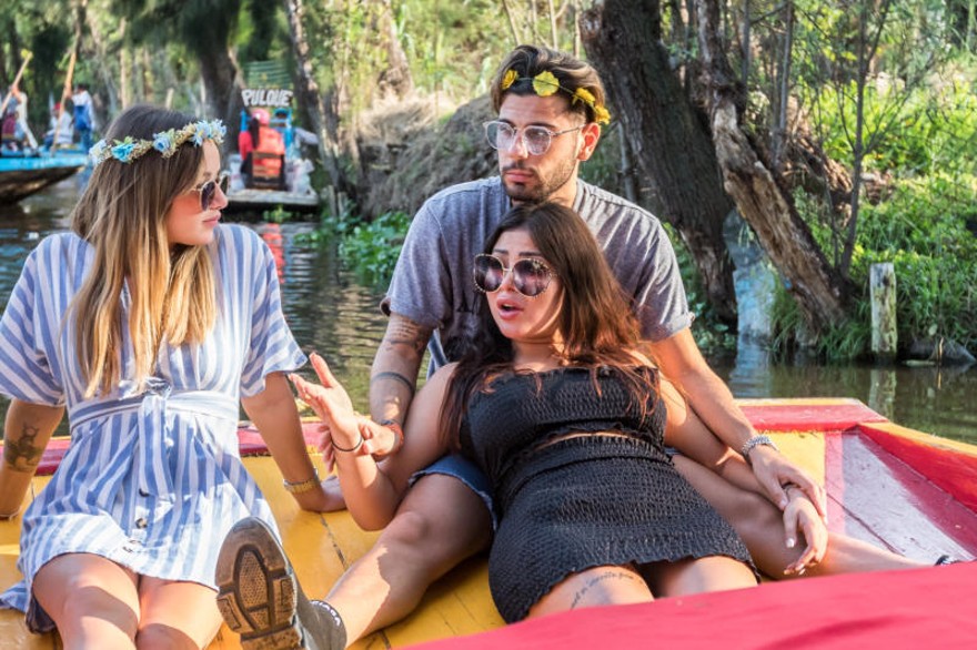 Victoria, Maeva et Allan dans "Les Marseillais aux Caraïbes"