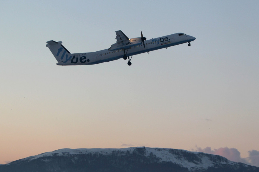 Un avion de la compagnie aérienne britannique Flybe