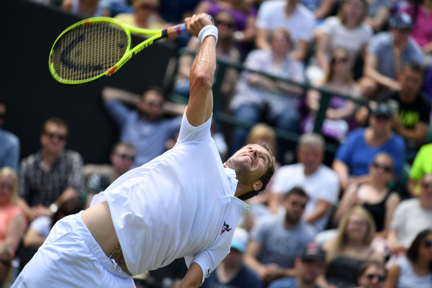 Richard Gasquet à Wimbledon en juin 2016