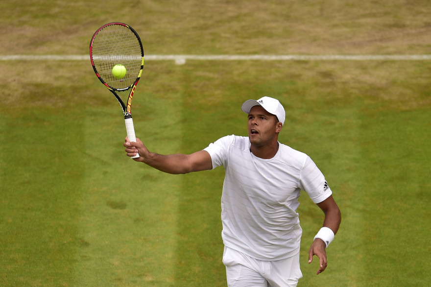 Jo-Wilfried Tsonga à Wimbledon en 2015
