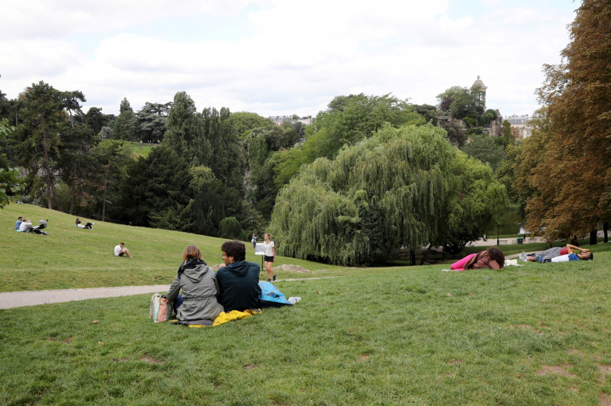 Le parc des Buttes Chaumont, à Paris (illustration)