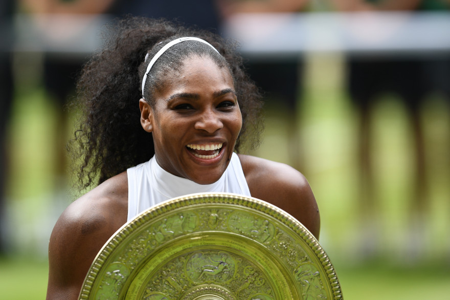 Serena Williams, vainqueur de Wimbledon le 9 juillet 2016