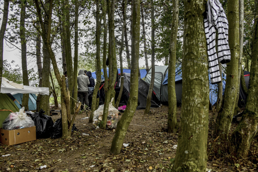 Un campement de migrants à Grande-Synthe, le 28 septembre 2018 (illustration)