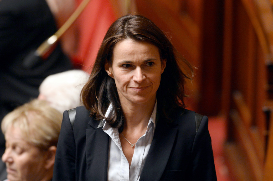 Aurélie Filippetti à l'Assemblée, le 28 octobre 2014. La ministre de la Culture démissionne le 25 août 2014.