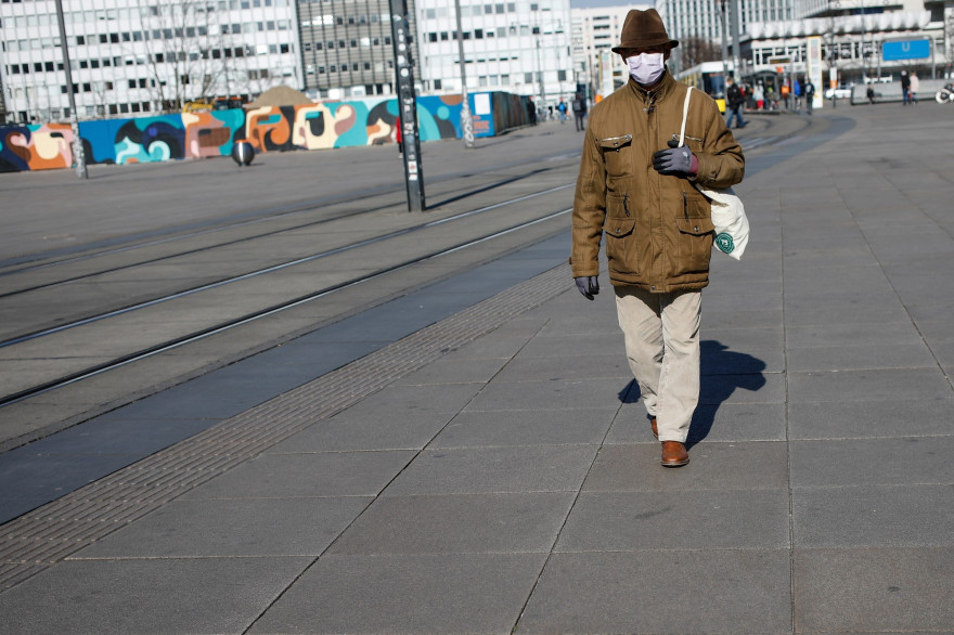 L'Alexanderplatz à Berlin, le 25 mars 2020.