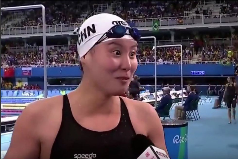 VIDÉO - JO Rio 2016 : une nageuse chinoise enflamme la toile avec son enthousiasme