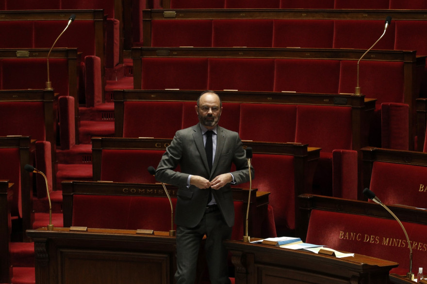 Edouard Philippe à l'Assemblée, le 31 mars 2020.