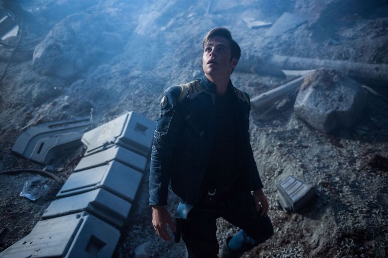Chris Pine dans le rôle du capitaine Kirk dans "Star Trek : Sans limites"