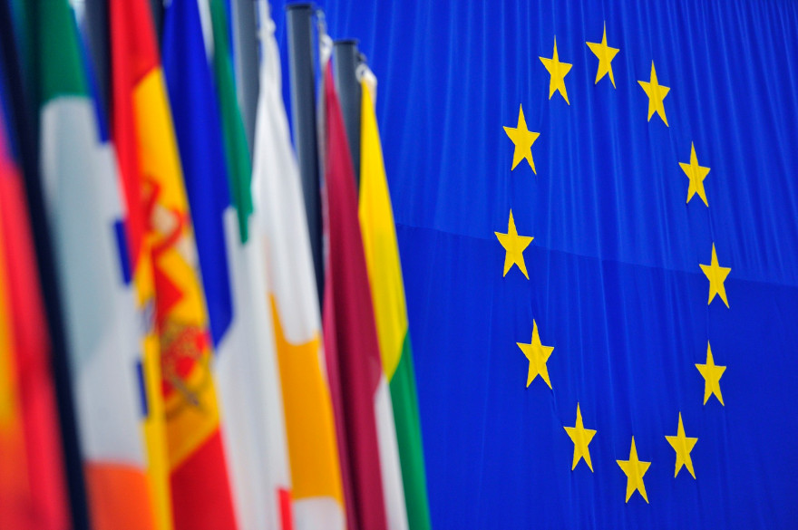 Les drapeaux de l'Union européenne