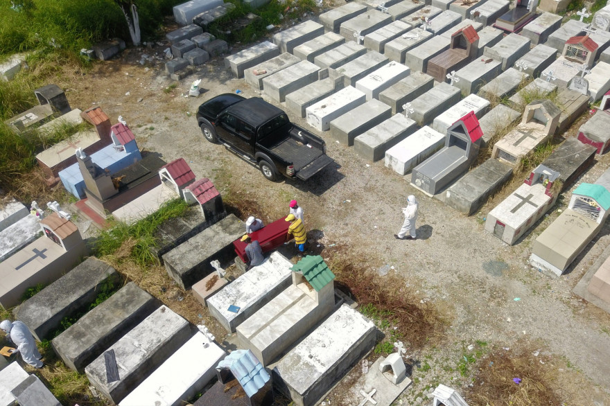 Le cimetière de Guayaquil, en Equateur, le 12 avril 2020