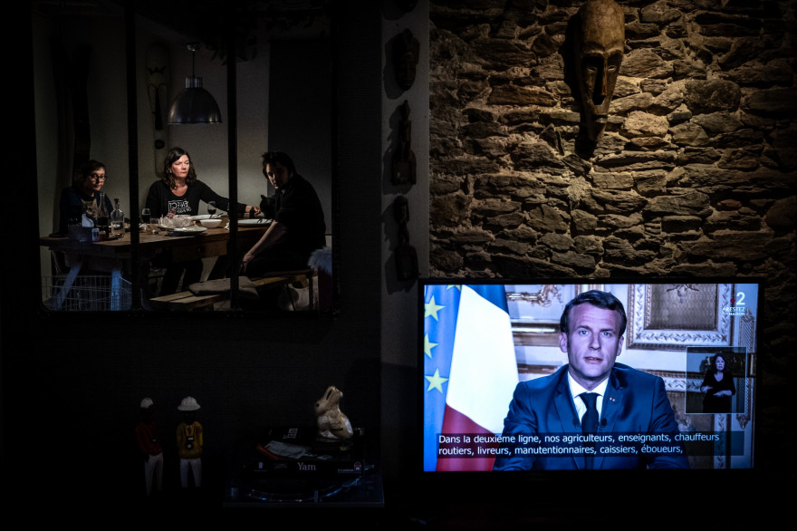 Emmanuel Macron, le 13 avril 2020
