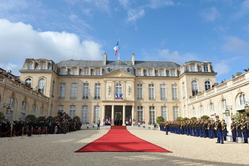 Une vue du palais de l'Élysée