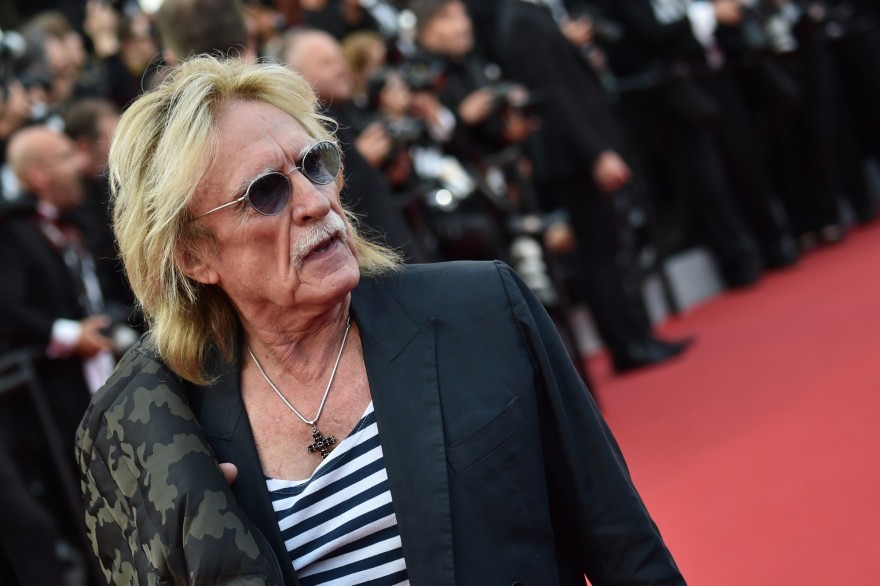Le chanteur Christophe, de son vrai nom Daniel Bevilacqua, le 13 mai 2015 à Cannes
