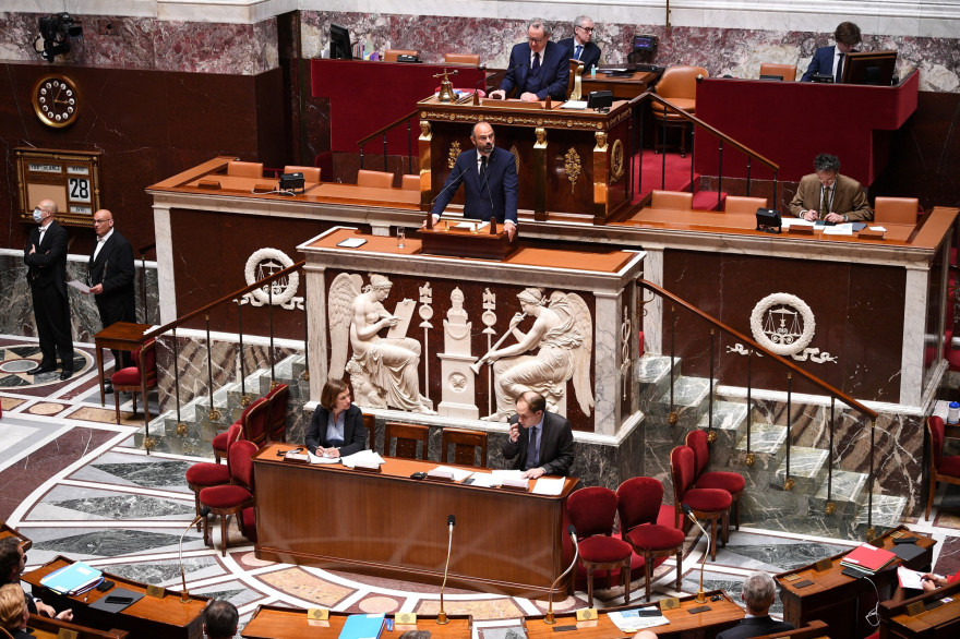 Édouard Philippe présente le plan de déconfinement à l'Assemblée nationale, le 28 avril 2020