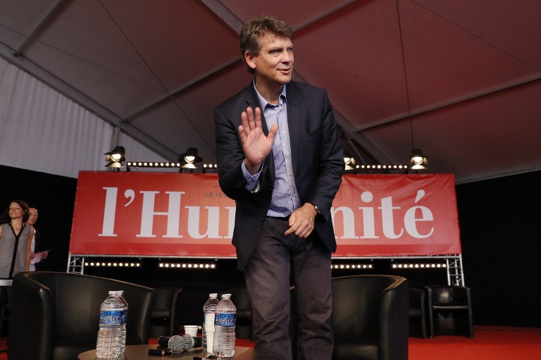 Arnaud Montebourg à la fête de l'humanité 2016.